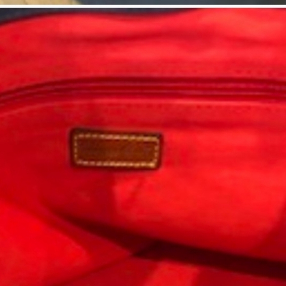 Dooney & Bourke Casual Multi Purpose Nylon + Leather Tote Bag Blue Sz OS - Picture 2 of 2